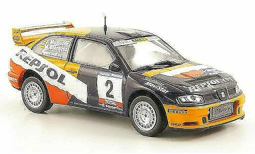 Seat Cordoba WRC 1/43 Hachette No.2 Repsol Rally RAC Navarra de Tierra 2001 diecast model cars