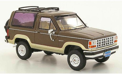 Ford Bronco Berline 1/43 Premium X II brown/gold 1989 diecast model cars