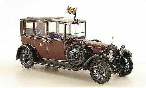 Daimler Double Six Berline 1/43 Oxford 30 Brougham red/black King George V (Sandringham) RHD 1929 diecast model cars