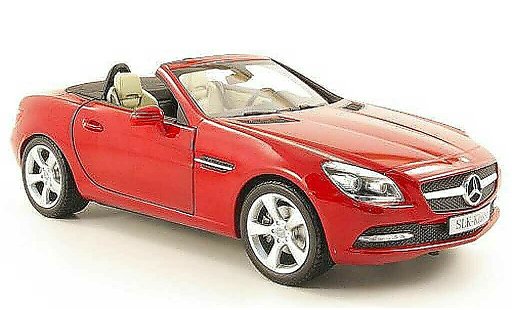 Mercedes Classe SLK Base 1/18 Minichamps (r172) red 2011 diecast model cars