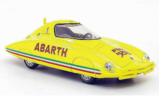 Fiat 500 Abarth 1/43 Hachette Rekordwagen Pinin Farina yellow 1958 diecast model cars