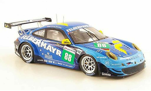 Porsche 911 GT3 RSR 1/43 Spark 2011 No.88 Team Felbermayr-Proton 24h Le Mans diecast model cars