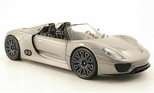 Porsche 918 2010 1/18 Minichamps spyder grey diecast model cars