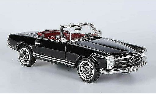 Mercedes 230 SL 1/18 Norev (W113) black 1967 diecast model cars