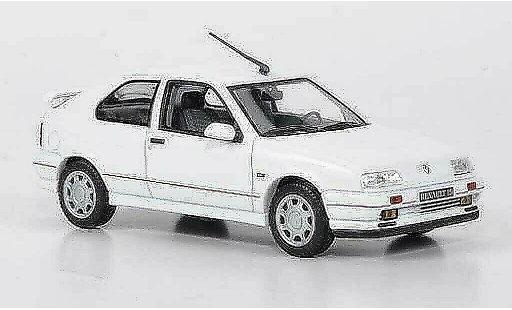 Renault 19 16S 1/43 Norev white 3-portes 90 diecast model cars