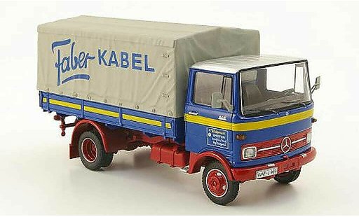 Mercedes LP 608 Pritsche 1/43 Schuco flatbed/Plane Kleigrewe - Faber-Kabel diecast model cars
