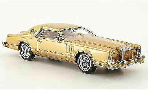 Lincoln Continental 1978 1/43 Neo Mark V Coupe gold/beige diecast model cars