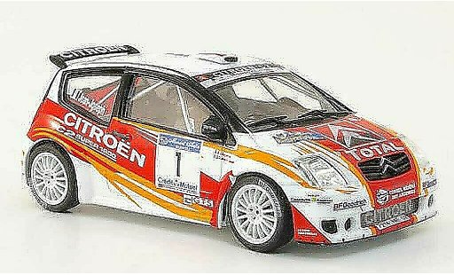 Citroen C2 S1600 1/43 Hachette No.1 Total Rally d'Antibes 2007 diecast model cars
