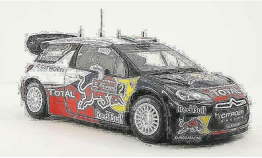 DS Automobiles DS3 WRC 2011 1/18 Norev No.2 Red Bull / Total S.Ogier / J.Ingrassia Rally Portugal diecast model cars