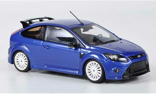 Ford Focus RS 1/43 Minichamps blue avec whiteen Radern 2009 diecast model cars