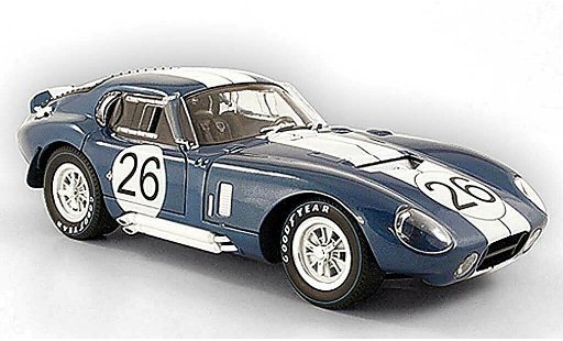 Shelby Daytona Coupe Base 1/18 Shelby Collectibles no.26 blue 1965 diecast model cars