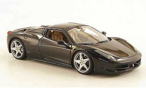 Ferrari 458 Italia Spider 1/43 Look Smart black Hard Top diecast model cars