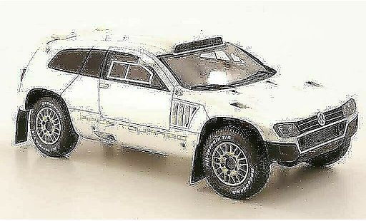 Volkswagen Touareg Dakar 1/43 Spark Race 3 white Qatar Edition 2011 diecast model cars