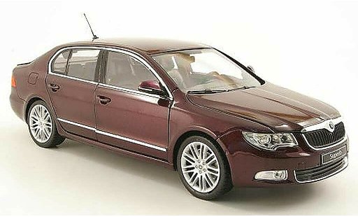 Skoda Superb 2008 1/18 Abrex II red diecast model cars