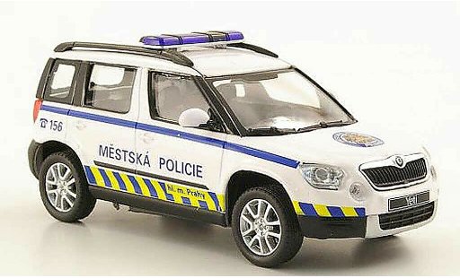 Skoda Yeti Livree Flotte 1/43 Abrex Mestska Policie Praha Police Prag diecast model cars