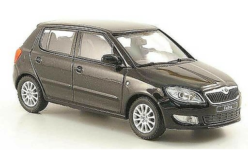 Skoda Fabia II 1/43 Abrex black 2010 diecast model cars