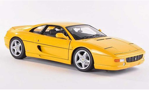 Ferrari F355 Berlinetta 1/18 Hot Wheels Elite Saloon yellow (Elite) diecast model cars