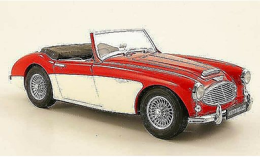 Austin Healey 3000 roadster 1/18 Kyosho MK1 red/white 1959 diecast model cars