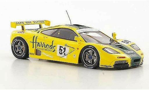 McLaren F1 GTR GTR 1/43 TrueScale Miniatures No.51 Harrods Mach One Racing A.Wallace / J.Bell / D.Bell 24h Le Mans 1995 diecast model cars