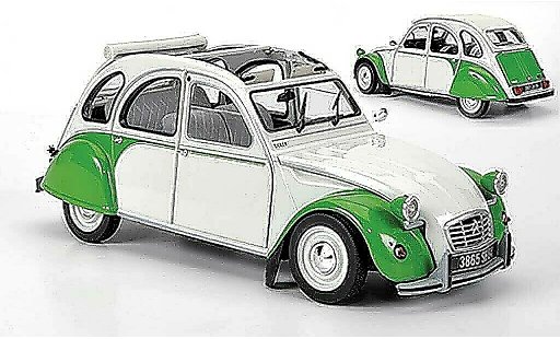 Citroen 2CV Dolly 1/18 Norev white/green 1985 diecast model cars