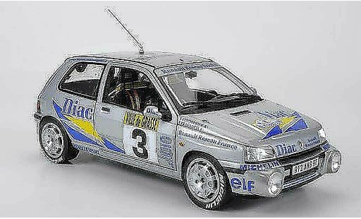 Renault Clio 16S 1/18 Norev No.3 Diac Ragnotti / Thimonier Rally Grasse Alpin 1991 diecast model cars
