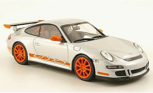 Porsche 911 GT3 RS 1/43 Minichamps grey /orange diecast model cars