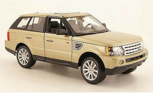 Range Rover Sport Base 1/18 Burago beige diecast model cars