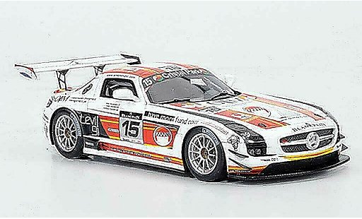 Mercedes SLS Coupe 1/43 Spark AMG No.15 OIM 24h Spa 2011 diecast model cars