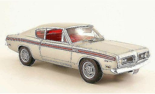 Plymouth Barracuda 1969 1/18 Highway 61 383 Formula S grey metallisee diecast model cars