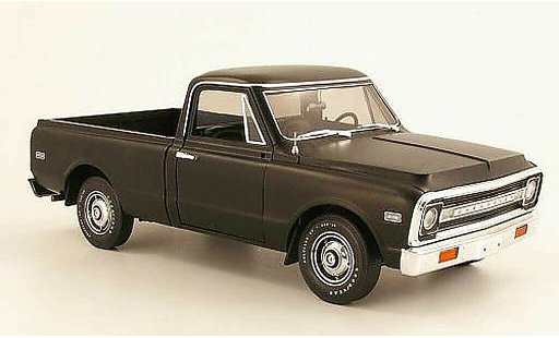 Chevrolet C-10 Pickup 1/18 Highway 61 Fleetside Pick Up black 1972 diecast model cars
