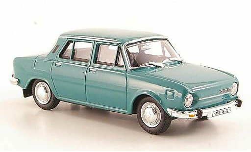 Skoda 110 Base 1/43 Abrex greenblue 1969 diecast model cars