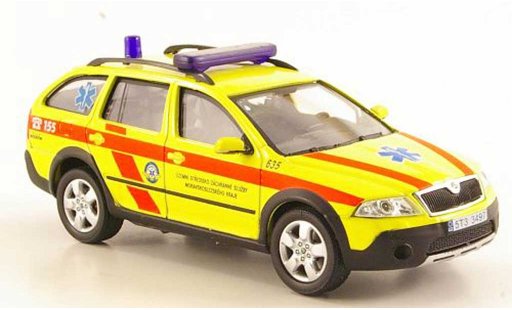 Skoda Octavia Combi 1/43 Abrex Scout Notarzt diecast model cars