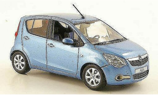 Opel Agila B 1/43 Schuco blue 2008 diecast model cars