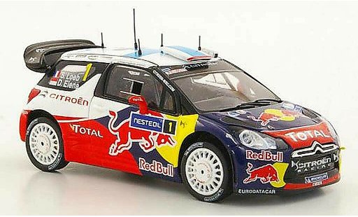 DS Automobiles DS3 WRC 2011 1/43 Spark No.1 S.Loeb / D.Elena Rally Finnland diecast model cars