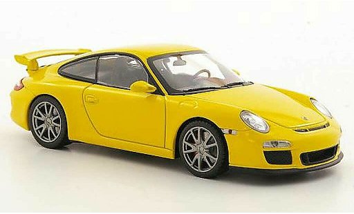 Porsche 911 GT3 1/43 Minichamps (II) yellow 2009 diecast model cars