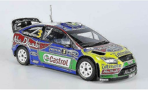 Ford Focus RS WRC 1/18 Sun Star 09 No.3 Abu Dhabi/BP Rally Finnland 2009 M.Hirvonen/J.Lehtinen diecast model cars