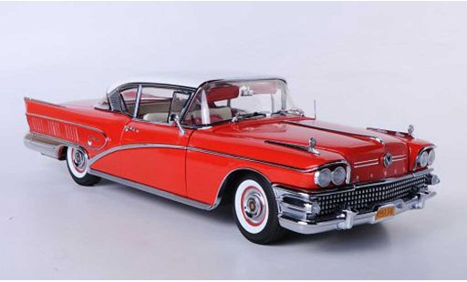 Buick Limited Coupe 1/18 Sun Star Hardtop red/white 1958 diecast model cars