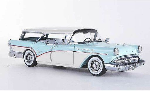 Buick Century Caballero 1/43 Neo Estate white/blue 1957 diecast model cars