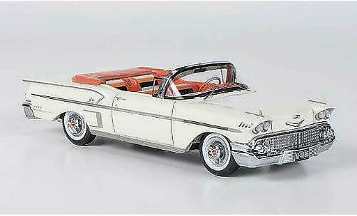 Chevrolet Bel Air Convertible 1/43 Neo 1958 Impala 2-portes white diecast model cars