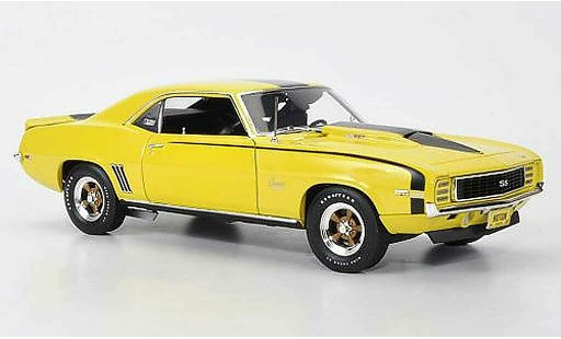 Chevrolet Camaro SS 1/18 Highway 61 1969 427 Baldwin Motion yellow/black diecast model cars