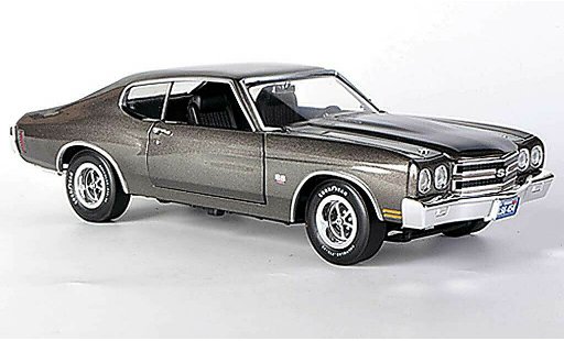 Chevrolet Chevelle SS 1/18 Ertl 1970 SS454 grey/black diecast model cars