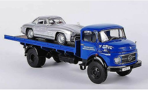 Mercedes LP 911 Base 1/43 Premium ClassiXXs Flachflatbed + MB 300SL MB-Niederlassung diecast model cars