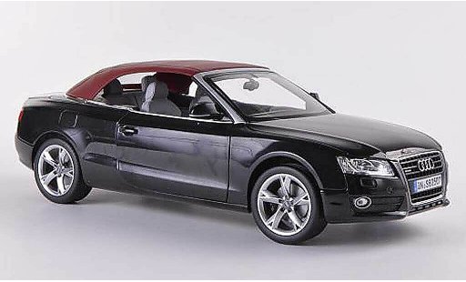 Audi A5 cabriolet 1/18 Norev Convertible black 2009 diecast model cars