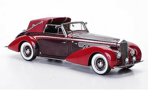 Delage D8-120 Cabriolet 1/43 Minichamps Convertible red/red 1939 diecast model cars