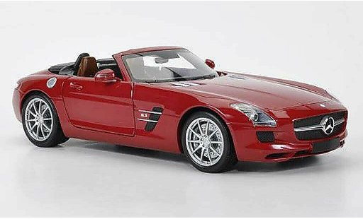 Mercedes SLS Roadster 1/18 Minichamps AMG red 2011 diecast model cars