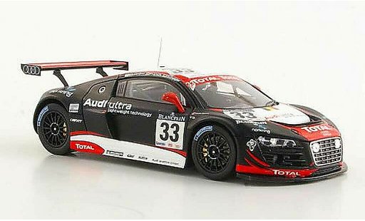 Audi R8 lms 1/43 Spark No.33 Belgian Club Ekstrom / Franchi / Scheider 24h Spa 2011 diecast model cars