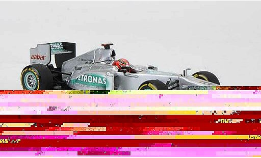 Mercedes F1 2012 1/43 Minichamps AMG Petronas Team No.7 M.Schumacher Prasentationsfahrzeug diecast model cars