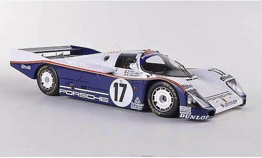 Porsche 962 1987 1/18 Spark No.17 D.Bell/A.Holbert/H.piece 24h Le Mans diecast model cars