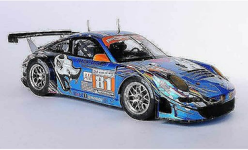 Porsche 911 GT3 RSR 1/18 Spark 2011 No.81 Flying Lizard Motorsport S.Neiman / D.Law / S.Pumpelly 24h Le Mans diecast model cars