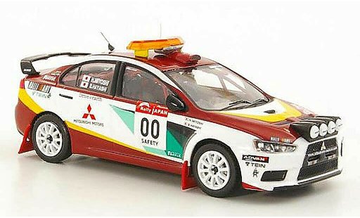 Mitsubishi Lancer Evolution X 1/43 IXO No.00 H.Miyoshi / S.Hayashi Safety Car Rally Japan 2008 diecast model cars